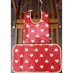 Platzset Lätzchen Weihnachtsteddy beidseitig nutzbar aus Wachstuch