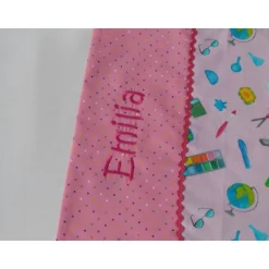 Platzset Schule mit Wunschnamen – Personalisiertes Geschenk zur Einschulung Artikelnr.PS 185