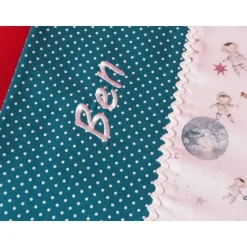 Platzset WEltraum mit Wunschnamen – Personalisiertes Geschenk zur EinschulungArtikelnr. PS 198