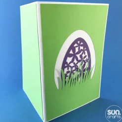 Plottdatei 3D Pop Up Karte Osterei klein, Frühling, Ostern, Geburtstag