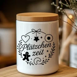 Plätzchenzeit Aufkleber Fensterbild für die Weihnachtsbäckerei