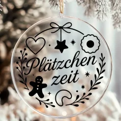 Plätzchenzeit Aufkleber Fensterbild für die Weihnachtsbäckerei
