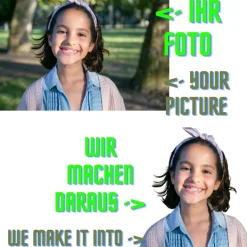 Poster Einschulung personalisiert Wünsche Mutmacher | eigenes Foto Mädchen | Geschenkidee erster Schultag