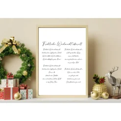 Poster FRÖHLICHE WEIHNACHT ÜBERALL | Weihnachtslied | Weihnachtsgeschenk | Merry Christmas | Frohe Weihnachten | Geschen
