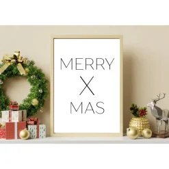 Poster MERRY X MAS | Weihnachtslied | Weihnachtsgeschenk | Merry Christmas | Frohe Weihnachten | Geschenk Familie | xmas
