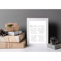 Poster MORGEN KINDER WIRDS was geben | Weihnachtslied | Weihnachtsgeschenk | Merry Christmas | Frohe Weihnachten | Gesch