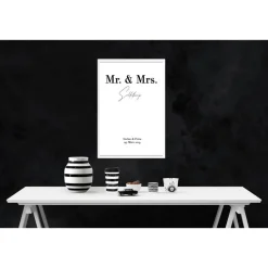 Poster MR & MRS mit Namen, Datum, und Ort | Personalisiert | Hochzeitsgeschenk | Geschenk Brautpaar | Sie Ihn | Hochzeit