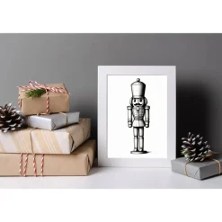 Poster NUSSKNACKER Weihnachtsgeschenk Frohe Weihnachten Geschenk Familie Weihnachtsdeko Weihnachtliche Wandkunst xmas