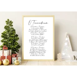 Poster O TANNENBAUM | Weihnachtslied | Weihnachtsgeschenk | Merry Christmas | Frohe Weihnachten | Geschenk Familie | xma