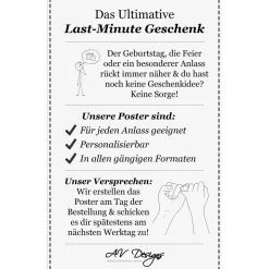 Poster RENTIER Weihnachtsmütze Weihnachtsgeschenk Merry Christmas Frohe Weihnachten Geschenk Familie Weihnachtsdeko