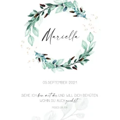 Poster Taufe / Taufspruch / Geschenk zur Taufe, Konfirmation, Kommunion