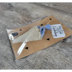 Postkarte * einfach * Alles Gute zur Einschulung * 10 cm x 14,5 cm * Schultüte Hellblau