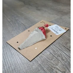 Postkarte * einfach * Alles Gute zur Einschulung * 10 cm x 14,5 cm * Schultüte rot