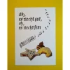 Postkarte A6 Liedtext Ausschnitt "Oh, es riecht gut, oh, es riecht fein"