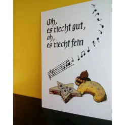 Postkarte A6 Liedtext Ausschnitt 