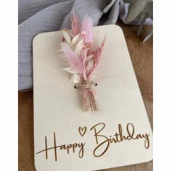 Postkarte aus Holz / Grußkarte / Holzkarte / Geldgeschenk / Geburtstagskarte / Geschenkidee zum Geburtstag