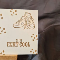 Postkarte mit Motiv / Karte mit Turnschuhe / Karte zum Geburtstag / schöne Postkarte / Geschenk zum Geburtstag