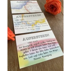 Postkarte Ostern Grußkarte tiefsinnig inspirierend