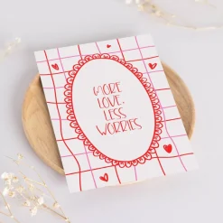 Postkarten Set *Happy Valentine* / 3 Geschenkkarten für Valentinstag