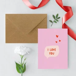 Postkarten Set *Sweet Valentine* / 3 Geschenkkarten für Valentinstag, Geburtstag und Muttertag