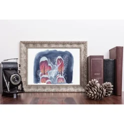 Postkarten-Set Wintermärchen | Magischer Winterzauber in Aquarell