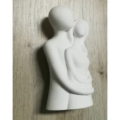 Pärchen, Liebespaar Figur, Keraflott, weiß, handmade