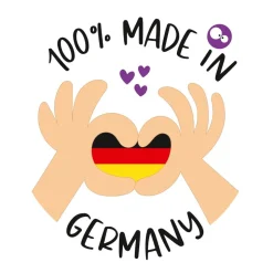 Premium Tischkarten Schön dass Du da Bist mit Herz - Platzkarten zum selbst Beschriften - Namenskarten Hochzeit, Geburtstag, Konfirmation, Kommunion