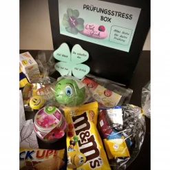 Prüfungsstressbox, Motivationsbox für alle die vor großen Prüfungen stehen - fertig befüllt