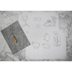 Prickel-Vorlagen-Set „Weihnachtskrippe“ inkl. Zubehör