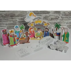 Prickel-Vorlagen-Set „Weihnachtskrippe“ inkl. Zubehör