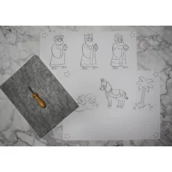 Prickel-Vorlagen-Set „Weihnachtskrippe“ inkl. Zubehör