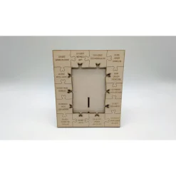 Puzzle-Liebe – Personalisierbarer Laser-Holzrahmen mit Gravur & Puzzle-Design
