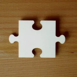 Puzzleteil Platzkarte aus Holz blanko