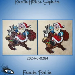 ►2024-q-0284◄ großer, reitender Weihnachtsmann