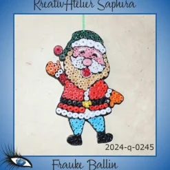 ►2024-q-0245◄ kleines, fröhliches Weihnachtsmännlein