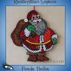 ►2024-q-0181◄ kleines Weihnachtsmännlein mit Sack auf dem Rückem 3