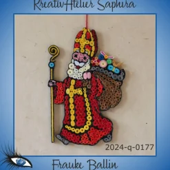 ►2024-q-0177◄ laufender Weihnachtsmännlein / Nikolaus