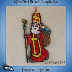 ►2024-q-0177◄ laufender Weihnachtsmännlein / Nikolaus