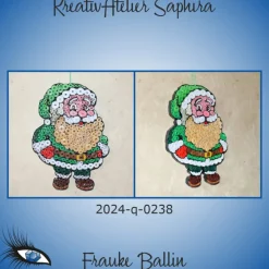 ►2024-q-0238◄ Weihnachtsmännlein "grün 2"