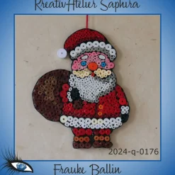 ►2024-q-0176◄ Weihnachtsmännlein mit Sack auf dem Rücken