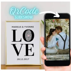 QrCode Foto Slideshow | Personalisiertes Partner Geschenk | LOVE