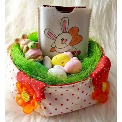 quadratischeSchokihülle Ostern