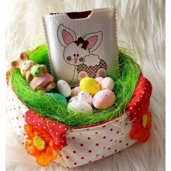 quadratischeSchokihülle Ostern