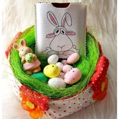 quadratischeSchokihülle Ostern