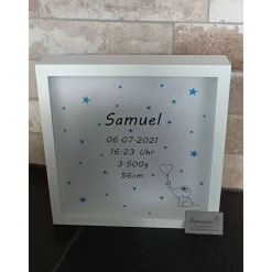 Rahmen zur Geburt "Elefant"