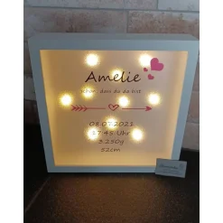 Rahmen zur Geburt "Herz"