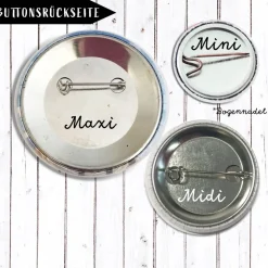 Rakete Endlich Schulkind Button in 3x Größen nach Wahl