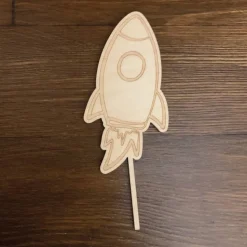 Raketen-Stecker mit Adapter – Spaciges Zubehör für deinen Geburtstagskranz