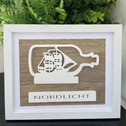 Raysinbild FlaschenPost, Geschenkidee, Meerverliebte, Ostsee, Nordsee, Geburtstagsgeschenk, GKB-1