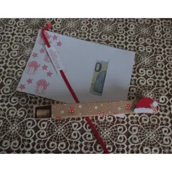 Reagenzglas als Geldgeschenk zu Weihnachten